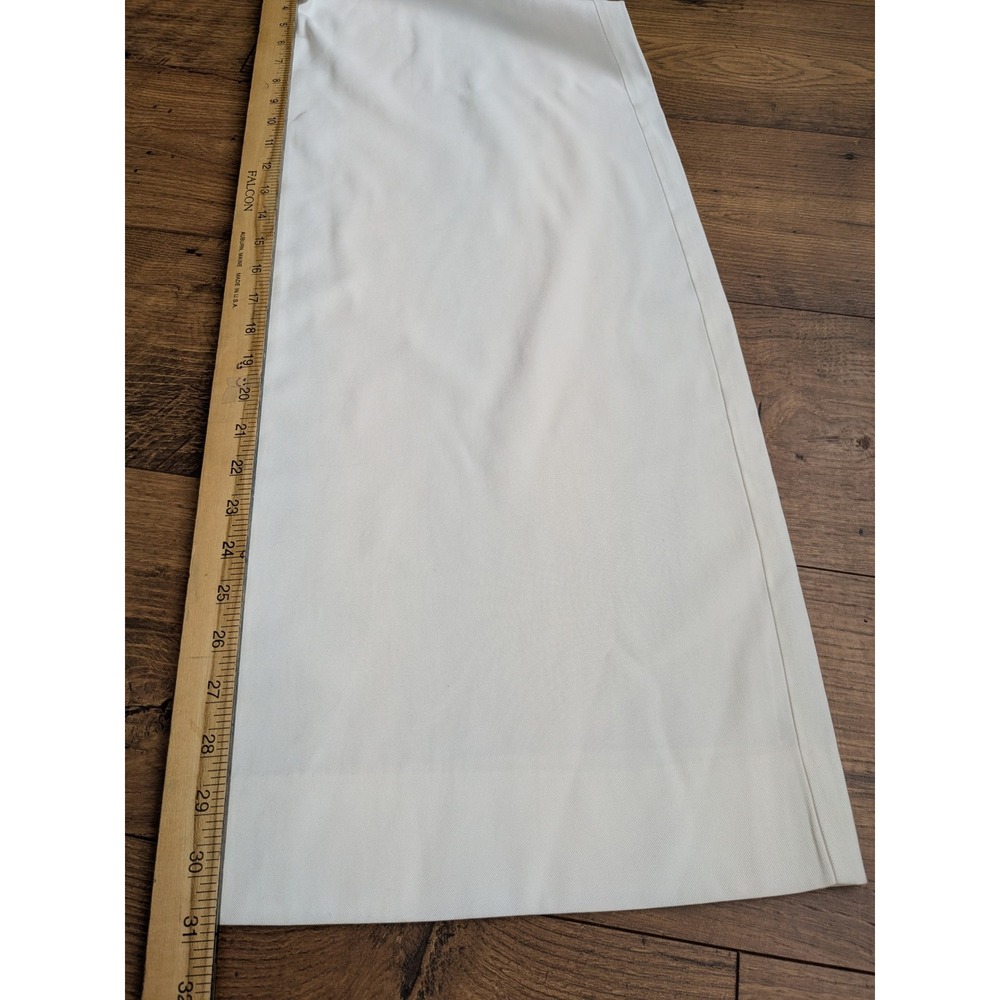 NWOT NONCHALANT LABEL Fabi Wide Leg Pleated Trousers White High Rise Pants 26x31 - Picture 11 of 16
